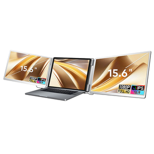 15.6 portatile "FHD 1080P IPS LCD doppio Display Extension Monitor da viaggio per Laptop Extender Monitor portatile Computer usato - Product Image 1