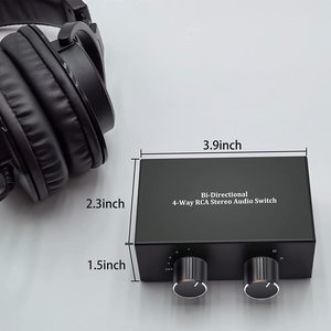 <strong>2</strong> in 4 Out or 4 in <strong>2</strong> Out L/R Audio Switch <strong>Splitter</strong> <strong>RCA</strong> Stereo Switch Selector for DVD Stereo Speaker CD Player - Product Image 5