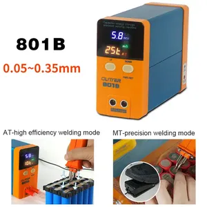 801B便携式小型点焊机，带11.6kw发光二极管数字显示，易于操作的存储电容电池点焊机 - Product Image 2