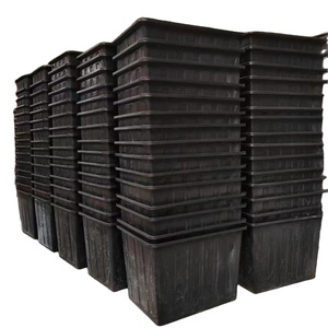Directo de fábrica 150L Caja de plástico plegable personalizada grande Contenedor rectangular Base de madera cuadrada para almacenamiento de líquidos y agua - Product Image 1
