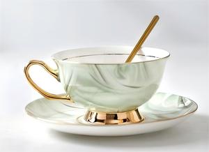 高级皇家古典骨瓷咖啡杯和茶碟套装陶瓷古典下午茶杯 - Product Image 6