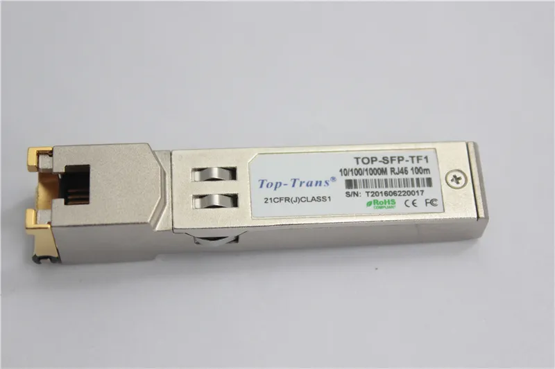 TP-LINK TL-SM331T תואם 1000BASE-T Gigabit Ethernet RJ45 SFP מודול 100M Cat5e Twix כבל