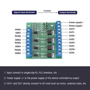 4-Kanal-MOSFET PWM 3-20V bis 3,7-27VDC 10A Treiber modul SPS-Verstärker Elektronische Komponenten - Product Image 5