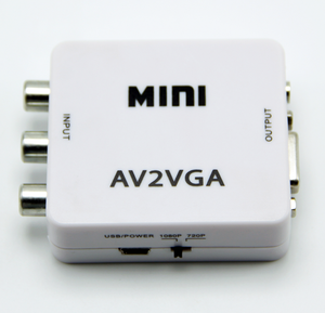HD 1080P AV2VGA adaptador PAL NTSC AV VGA a VGA Adaptador convertidor - Product Image 1