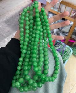 Green <strong>Jade</strong> Necklace 8mm 10mm 12mm Natural Stone Jewelry Purple Myanmar Genuine with Certificate High-quality Healing <strong>Jade</strong> Charms - Product Image 4