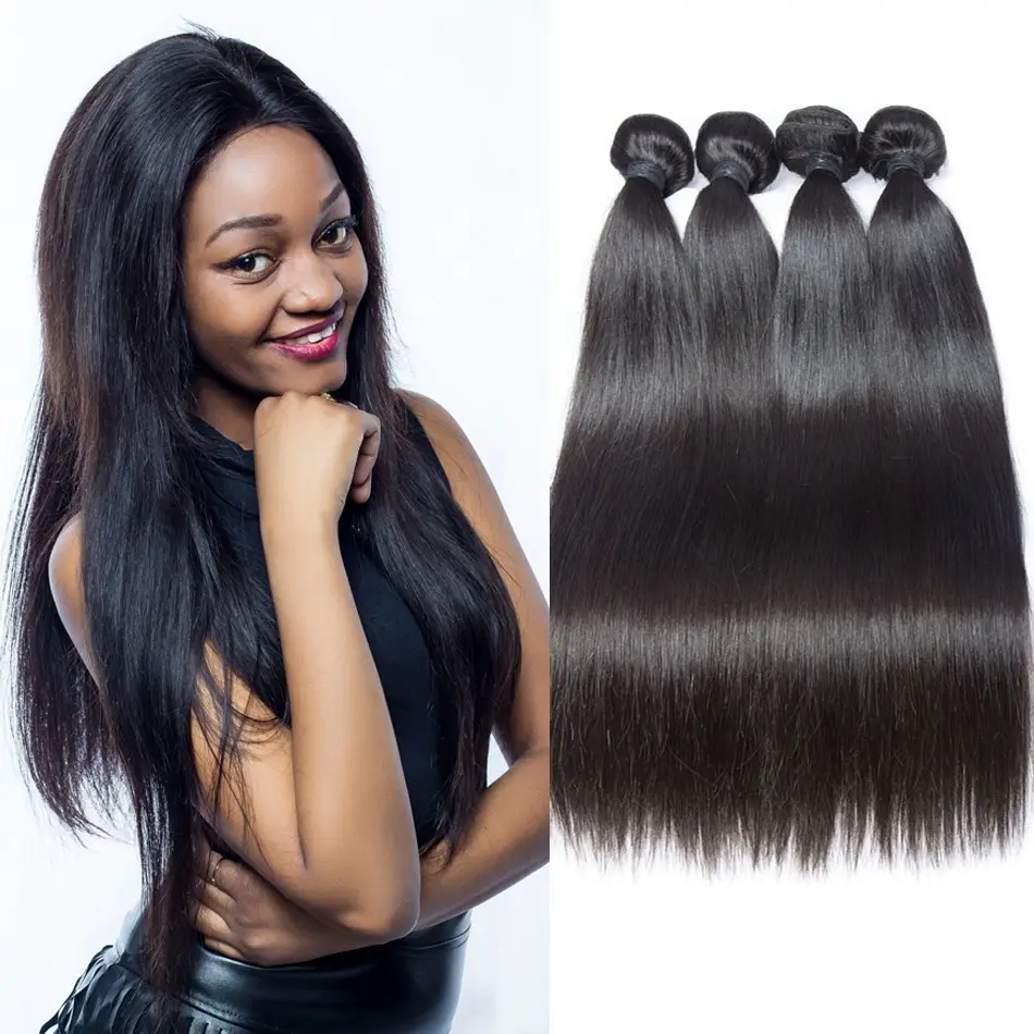 Tissage en lot brésilien lisse 10-26 pouces — aliexpress, nouveau design, vente en gros, prix en ligne, trame de cheveux, lots de 4