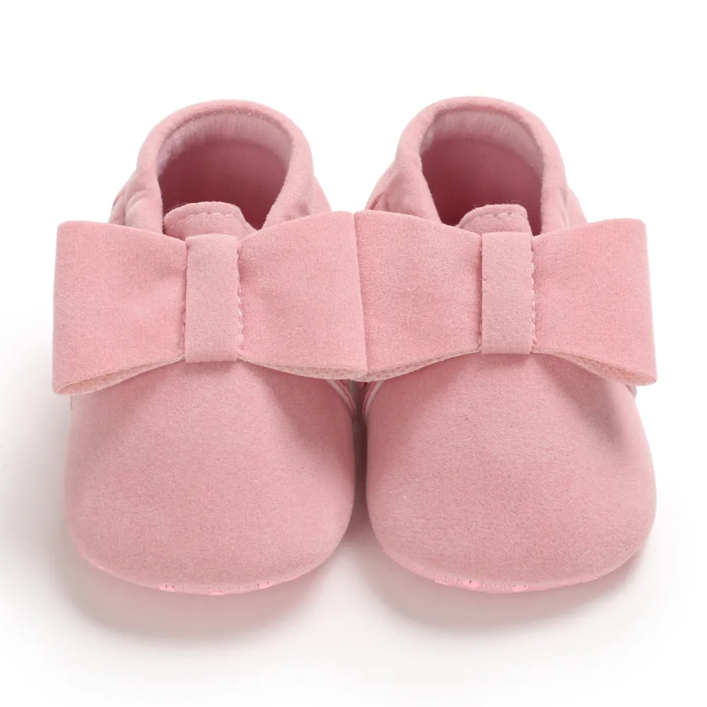 Prix bas rose bébé chaussures semelle souple bébé chaussures prewalker0-2 bébé chaussures