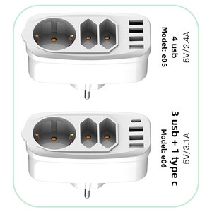Venta al por mayor pequeño enchufe multifunción con USB y convertidor estándar europeo - Product Image 5