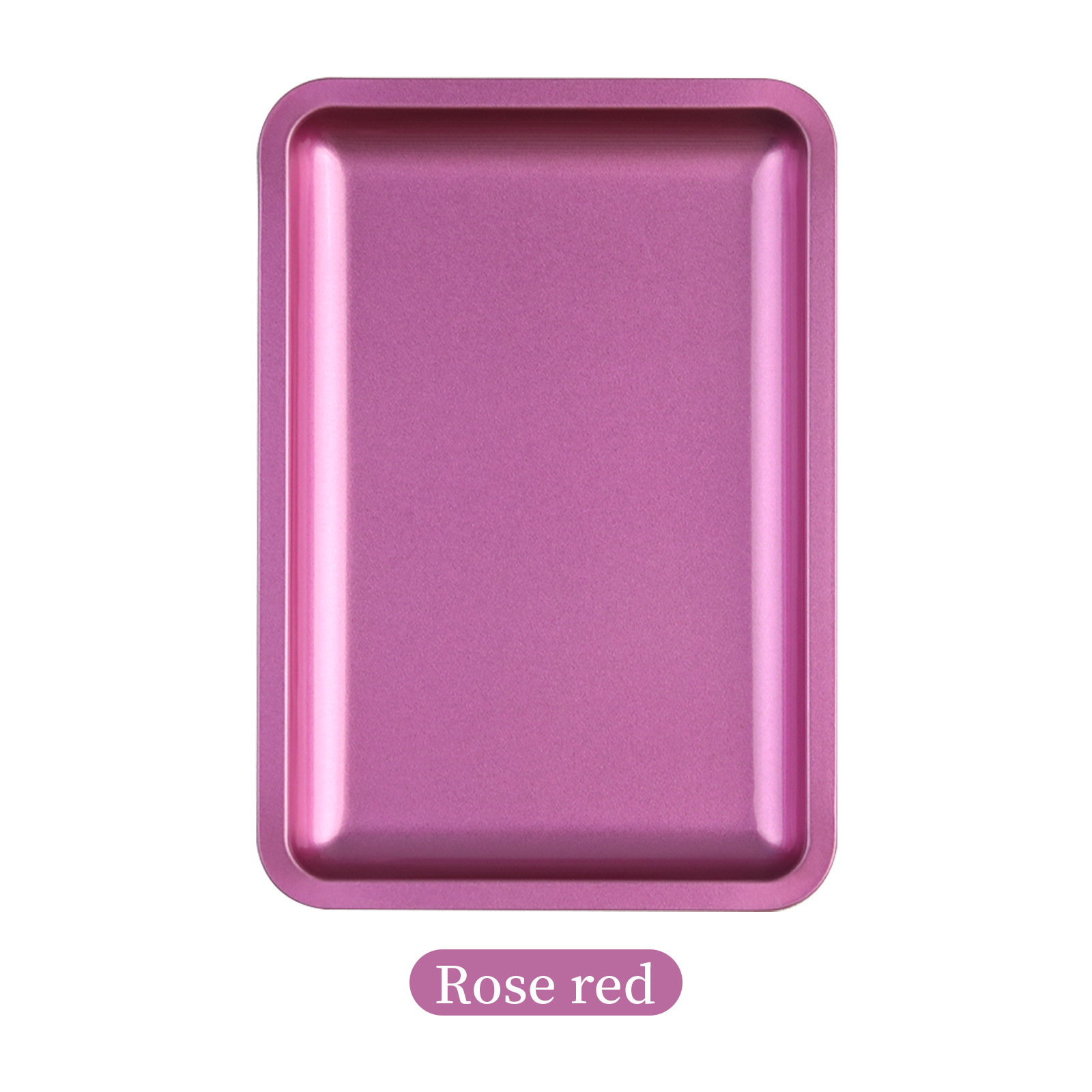 Plateau de rangement carré rouge rose