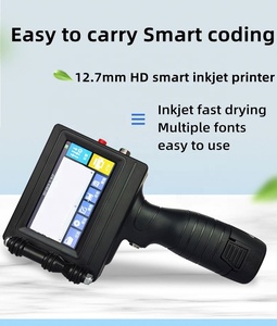 12.7mm Portable druck quick dry tinte karton worte charge eier verfallsdatum handheld inkjet drucker codierung maschinen