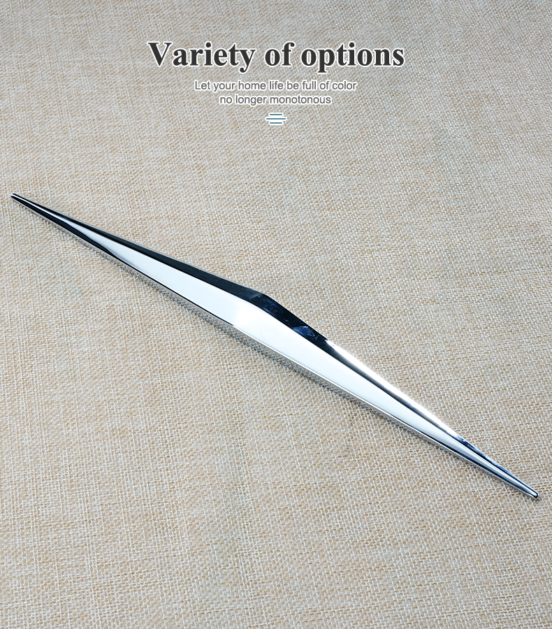 New Design decorative cabinet drawer zinc alloy handle chrome 192mm Cupboard Door Pulls