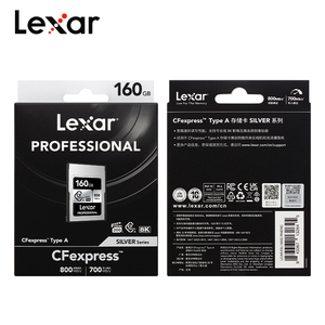 Original Lexar CFexpress Tipo A Cartão 160G 320G VPG200 Cartão de Memória Série Prata Leia 800 MB/s de Armazenamento Flash CFe Um Cartão Para Câmera