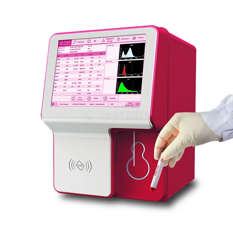 Analizador de hematologia veterinaria, máquina de cálculo de sangre, cbc, precio, SYW-VH30