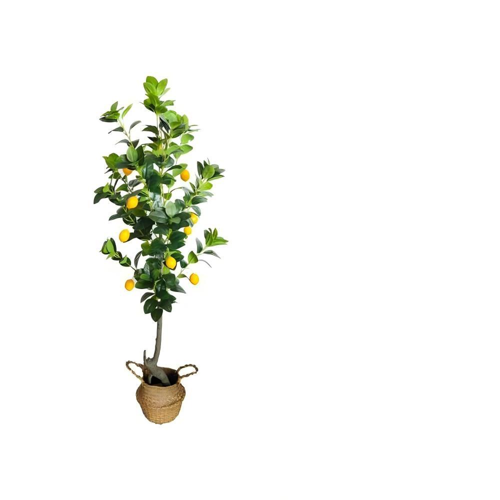 Árbol de limón artificial de un solo tallo de 160 cm tipo 2