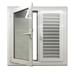 Finestre di vendita calde nel mercato del Nord America in alluminio vetro temperato Tilt e girare le finestre costruite in persiane per Villa - Product Image 4