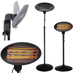 4 Settings 2000W 3 Quartz Heating Tubes IPX4 Waterproof Free-standing Wall-mounted Radian <strong>Infrared</strong> Patio Heater - Product Image 6