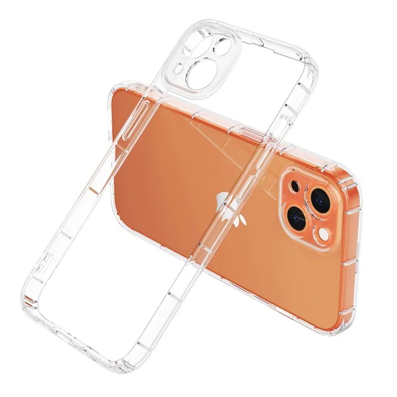 Clear Shockproof Air Cushion Airpillow Transparent TPU Gel Phone Cover Case For Iphone 13 14 Pro Max Case