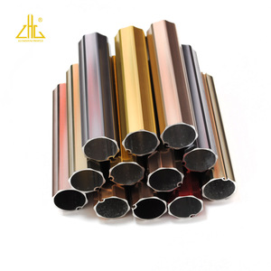 ASTM 6061 3003 2024 7075 T6 צבע knurling מתומן Anodized אלומיניום צינור/אלומיניום צינור