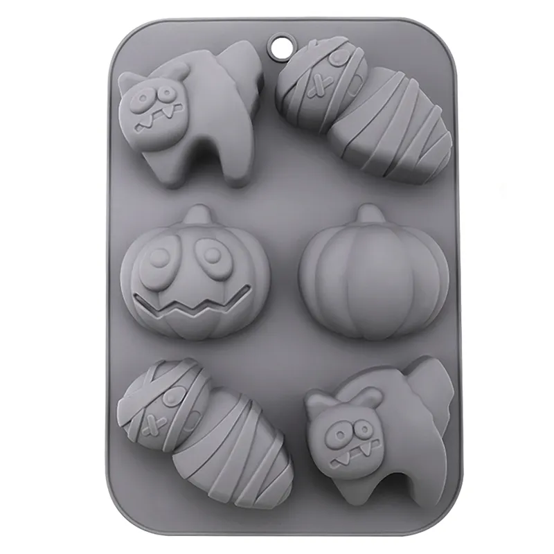 Calabaza y fantasma pastel molde silicona Muffin molde Halloween simulación momia Cupcake Muffin moldes