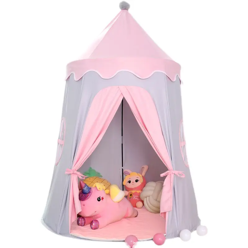 2022 baby game castle kids cheap camping playhouse for boy indoor outdoor playpen house foldable children toy tent