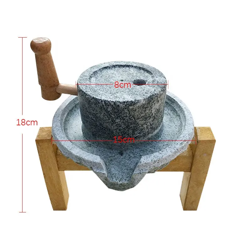 مطحنة يدوية صغيرة للاستخدام المنزلي لطحن حبوب القهوة من الجرانيت الطبيعي