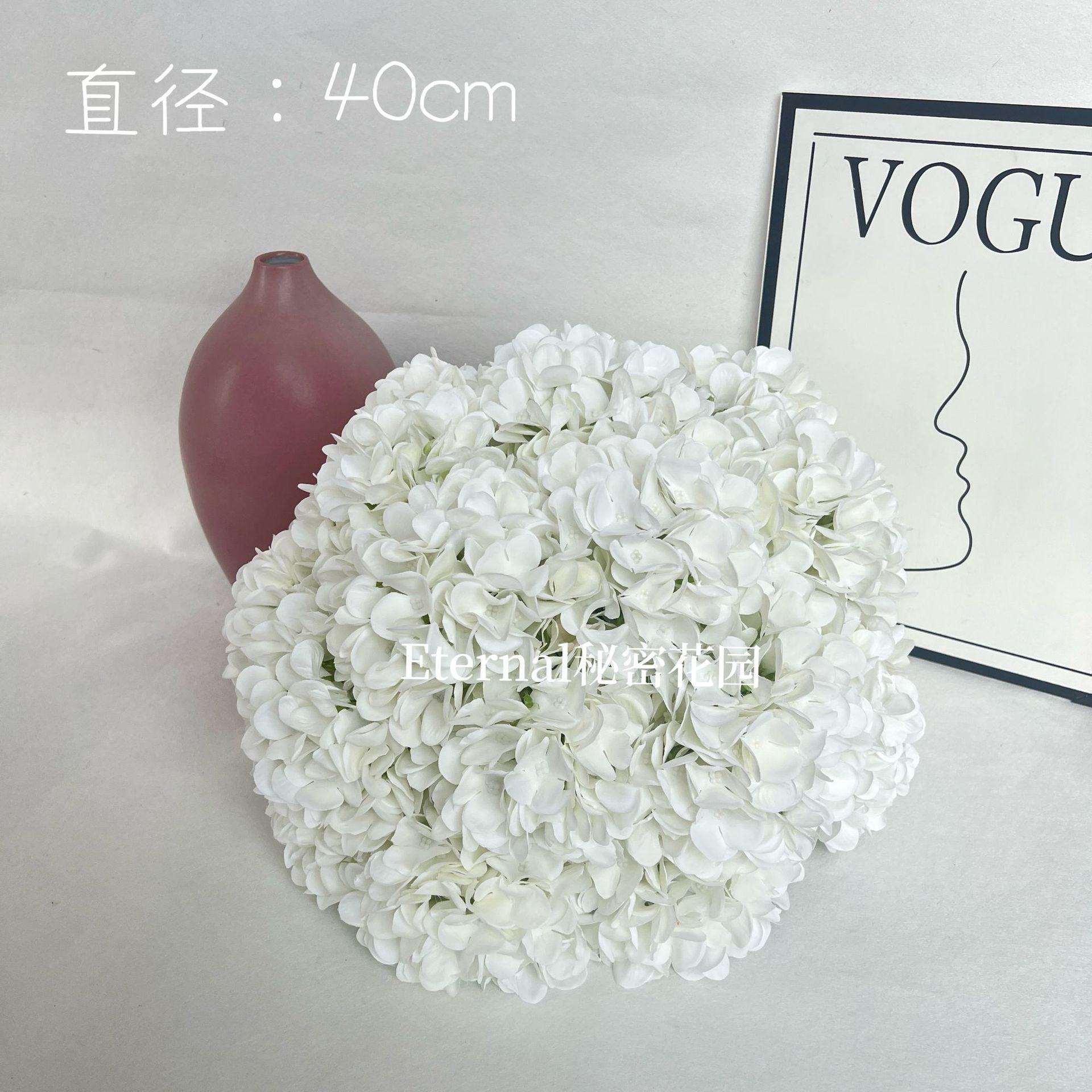 Hortensia blanc 40 cm