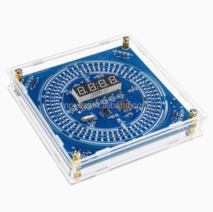 Çok fonksiyonlu dijital saat kiti kültür serin saat zaman sıcaklık otomatik karartma elektronik DIY lehimleme üretim - Product Image 1
