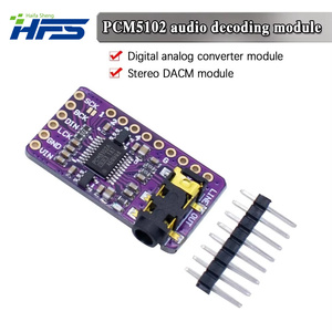 Arayüz I2S PCM5102A DAC dekoder GY-PCM5102 I2S oyuncu modülü ahududu Pi için pHAT formatı kurulu dijital PCM5102 ses kurulu