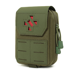 Tactical Medical Trauma <strong>Pouch</strong> MED EMT Belt <strong>Pouch</strong> Utility Emergency Survival Pack with Immediate Identify <strong>Cross</strong> - Product Image 1