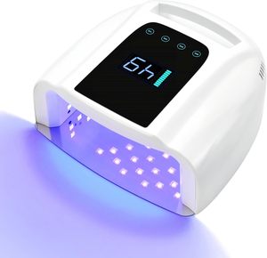 Luz UV recargable para uñas de gel con base de metal, sensor automático y secador de uñas con 4 Ajustes de temporizador - Product Image 1
