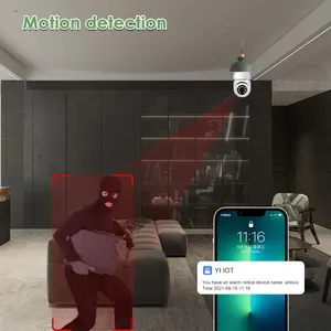 热卖E27无线闭路电视360度灯泡摄像机自动跟踪IP摄像机WiFi 1280p灯PTZ家庭安全 - Product Image 2