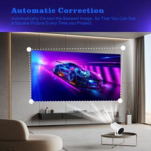 Fabrika fiyat son çift WiFi akıllı Android WiFi BT5.0 Android 11 Mini taşınabilir cep LCD projektör HY300 pro 4K projektör - Product Image 6