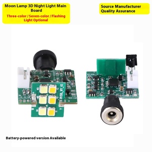 Sunssy 16 renkler RGB 3D ay lambası uzaktan kumanda ile LED elektronik Pcb devre USB şarj gece lambası - Product Image 2