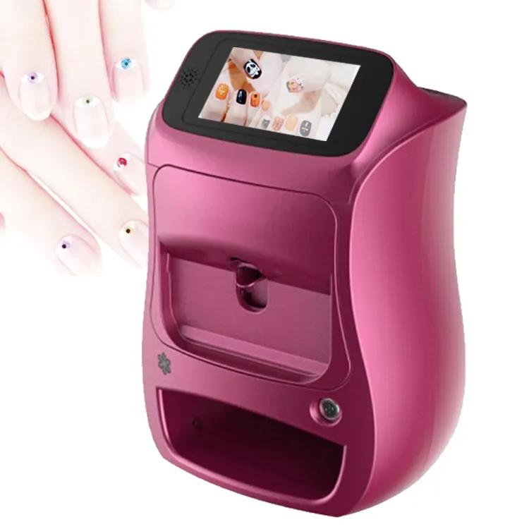 Stampanti per unghie magiche portatili più vendute 3D Smart Professional Nails Digital Mobile Screen stampante per unghie di alta qualità