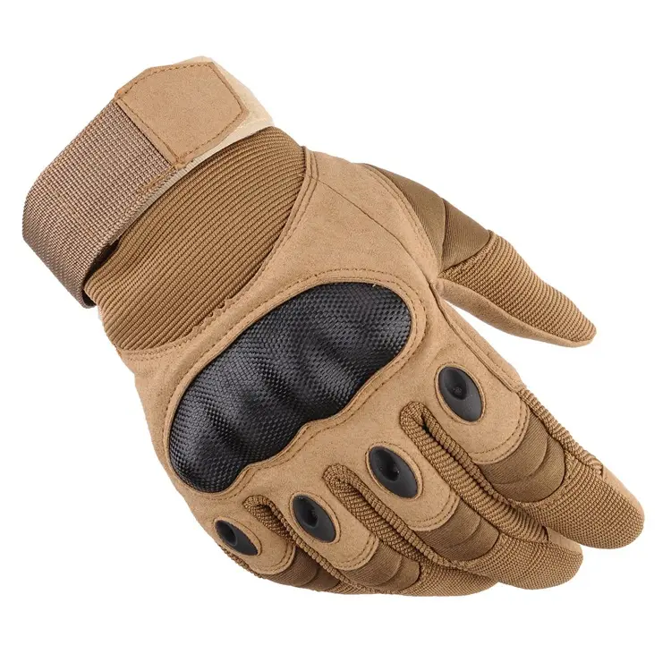 SLKE-guantes tácticos de dedo completo para hombre, guantes antideslizantes con carcasa dura de águila negra, resistentes al desgaste, para motocicleta CS