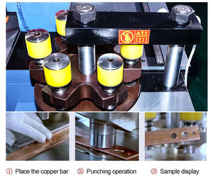 New Design 3 in 1 Hydraulic CNC Busbar Bending Cutting Punching Machine for Flexible Copper Aluminum Busbar Bus Bar Machine - Product Image 3