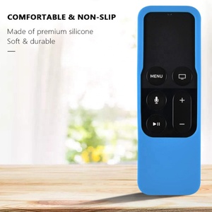 Factory Wholesale Anti-Fall Washable Half-Cover Seven Color Options Silicone <strong>TV</strong> Case for <strong>Apple</strong> TV4 Remote Control Protection - Product Image 5