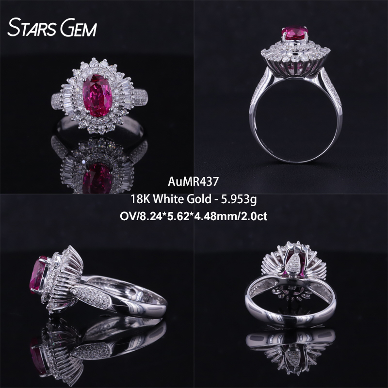 18K White Gold-AuMR437