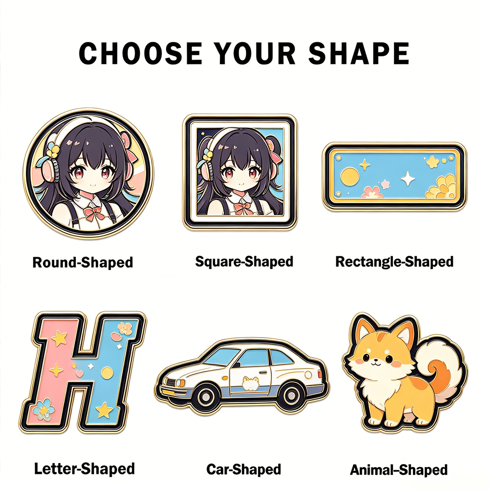Custom Enamel Pins Shape