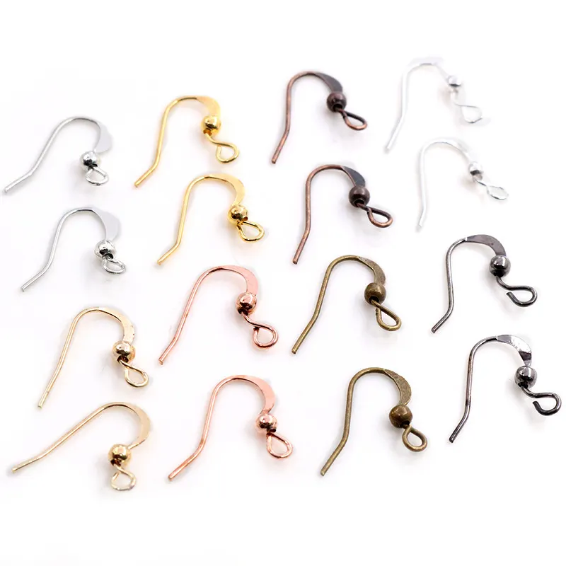 100pcs/lot 19x18mm DIY Earring Findings Earrings Clasps Hooks Fittings DIY Jewelry Making Accessories Brass Hook Earwire Jewelry
