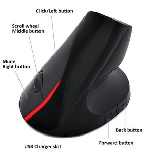 Di fabbrica di alta qualità 2.4 GHz 1600DPI 4D Mouse Wireless per i giocatori retroilluminato Mini Mouse USB con funzioni ricaricabili in magazzino - Product Image 3