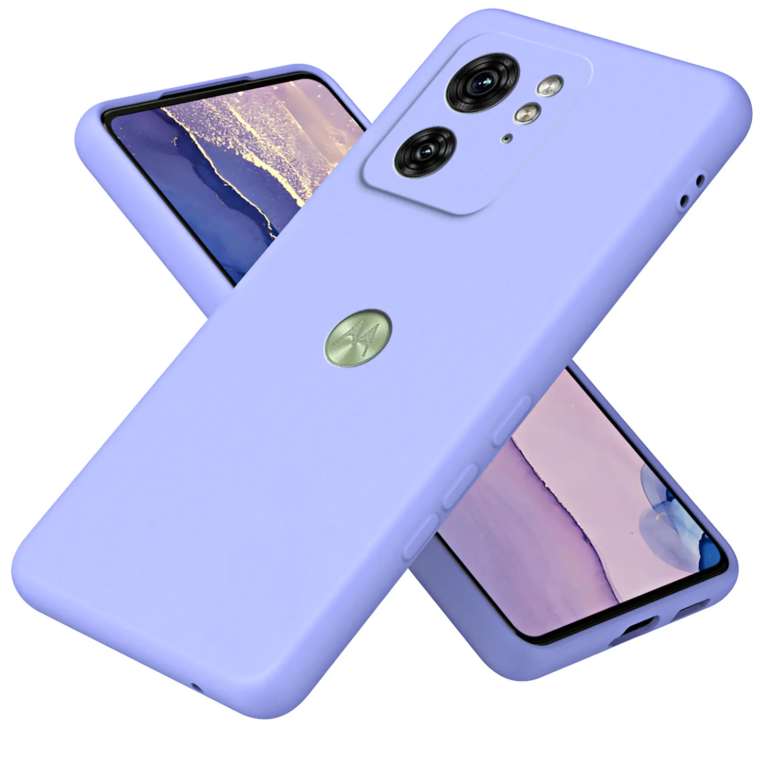 Funda protectora de silicona líquida para Motorola Moto Edge 40/ 40 Pro/EDGE 30 NEO Edge 30 Fuslon Mobile a prueba de golpes funda trasera para teléfono