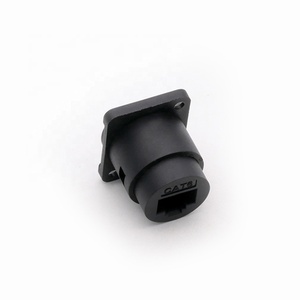 RJ45 Connector, CAT.6, D <strong>Type</strong> 8P8C, Plastic Shell+Copper Pins, Panel Mount Chassis RJ45 Female Socket <strong>Network</strong> Connector - Product Image 3
