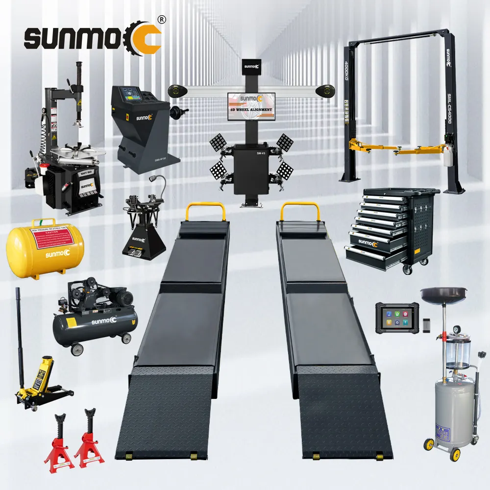 Sunmo Aus wucht maschine Reifen wechsler Maschine und Auto heben Allrad position ierung 3D-Radausrichtungskombination