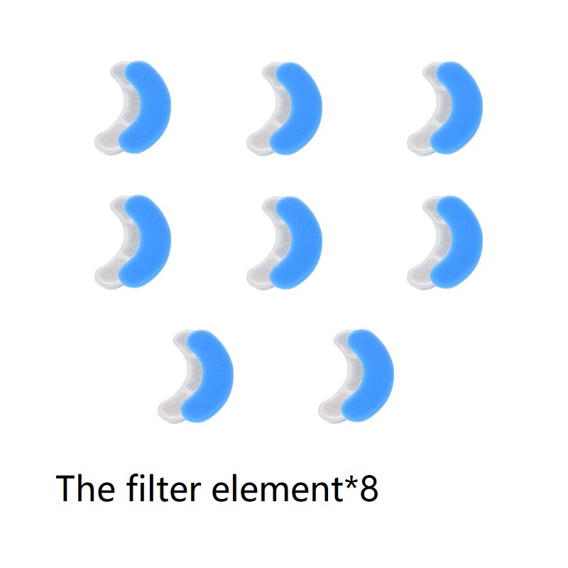 8 filter element white