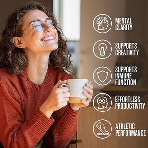 Lifeworth nấm cà phê Arabica cà phê hòa tan với bờm sư tử Chaga và Rhodiola - Product Image 6