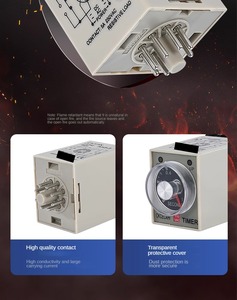 Time Relay AH3-3 Power-on Delay <strong>Timer</strong> AC220/DC24V Time Controller - Product Image 6