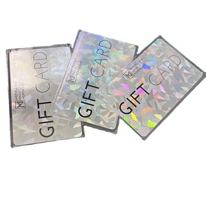 ホログラムシャイニープラスチックCR80QRコードバーコード印刷プログラム可能GooglePlayギフトカードを入手 - Product Image 1