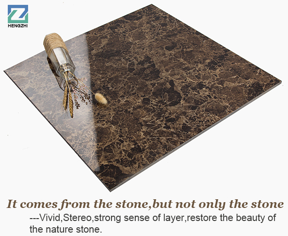 Modern Design Like Turkey Dark Emperador Marble Full Polished Tiles