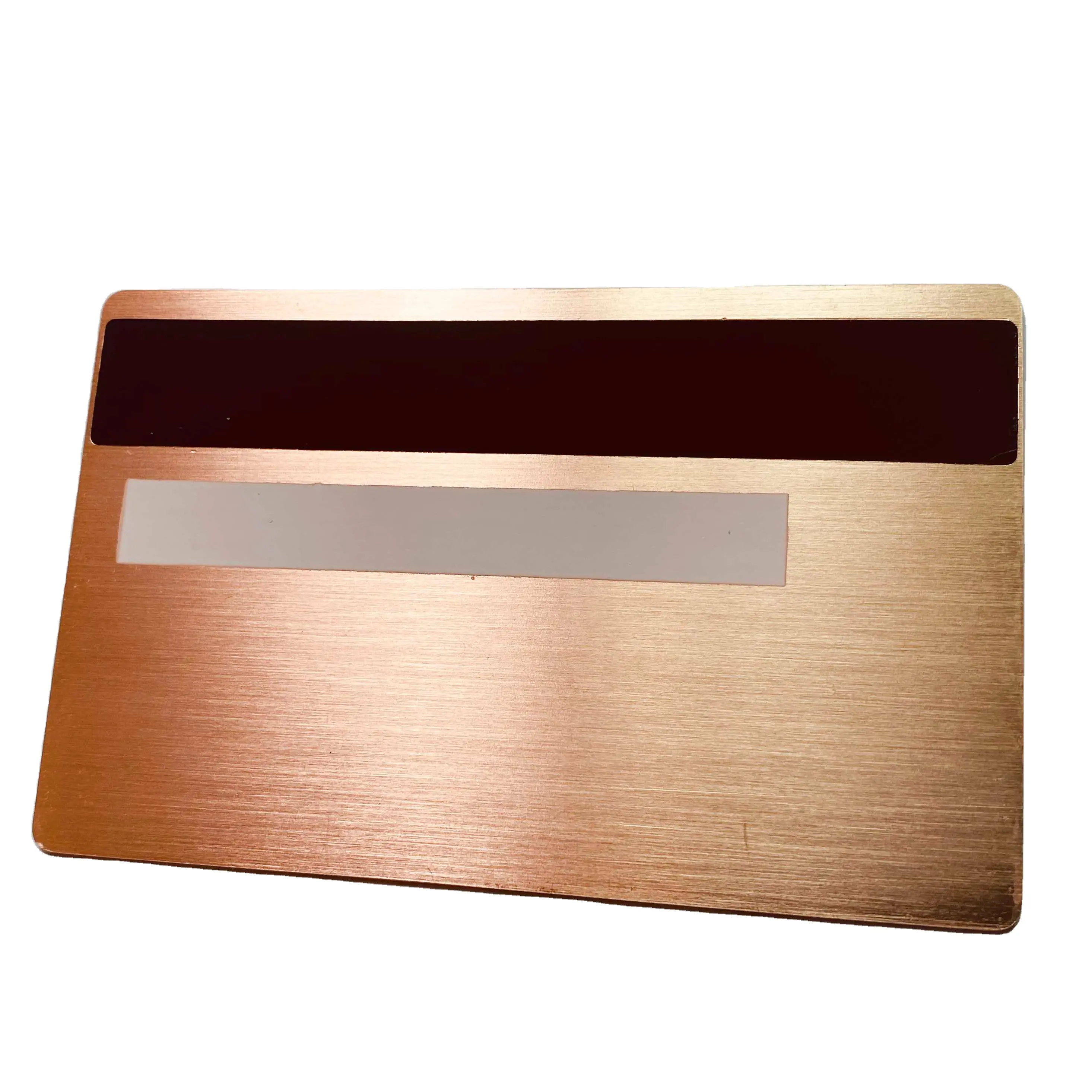 Розовое золото, металлическая кредитная карта, стандартная визитная карточка 0,8 мм оптом